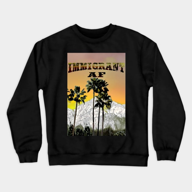 California Winter Crewneck Sweatshirt by immigrantaf